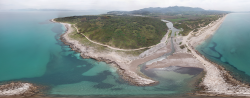 Photo Textures of Panorama Background Nature Corfu